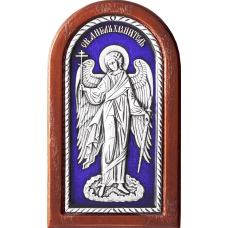 Икона посеребрение 1800руб. эмаль Ангел Хранитель  арт 27-3