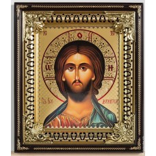 Икона 18х24 голография 1100руб.св.киот Иисус Христос 