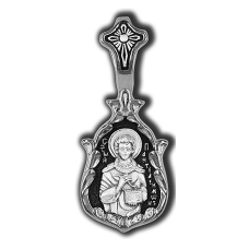 18255R Подвеска серебро 925 2,27гр 1050руб Великомученик Пантелиемон Целитель