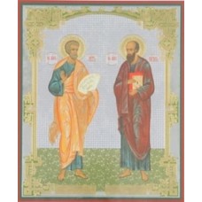 Оргалит 30х40  Петр и Павел   