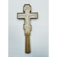 Крест деревянный резной 8-ми конечный 29см 5000руб мраморное распятие